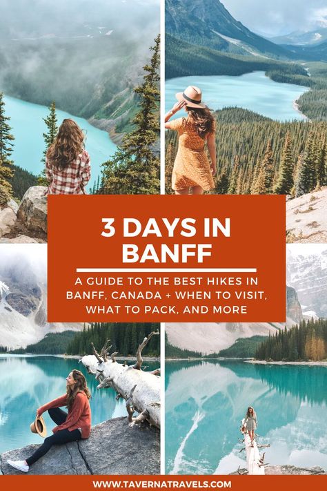 3 Days In Banff, Things To Do In Banff Canada, What To Do In Banff Canada, Banff Travel Guide, Where To Stay In Banff Canada, Summer In Banff, Banff Itinerary Summer, Banff In Summer, Hiking Banff