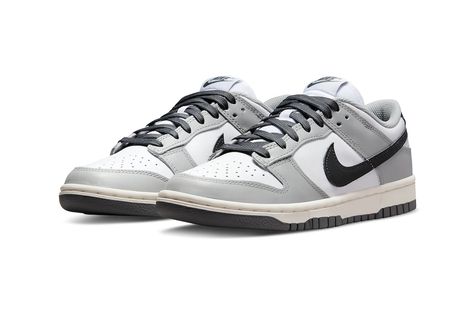 Nike Dunk Low "Light Smoke Grey" Official Look | Hypebeast Nike X Travis Scott, Travis Scott Nike, Yeezy 750, Low Nike, Most Popular Shoes, Embroidered Heels, All Nike Shoes, Popular Shoes, Look Retro