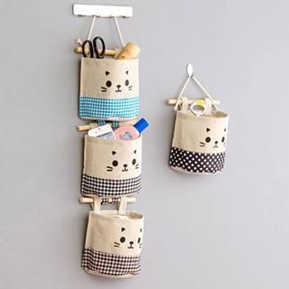 Buy Home Simply Hanging Pocket at YesStyle.com! Quality products at remarkable prices. FREE WORLDWIDE SHIPPING on orders over US$ 35. Wall Pocket Ideas, Pocket Wall Hanging, Large Wall Art Bedroom, Pocket Ideas, Wall Hanging Craft, Pouch Diy, Wall Hanging Crafts, Cats Eye Stone, Diy Clock