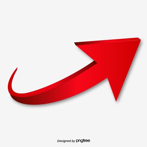 Youtube Thumbnail Material Png, Red Arrow Png, Arrow Image, Arrow Png, Arrow Illustration, Png Images For Editing, Editing Material, Arrow Clipart, Curved Arrow