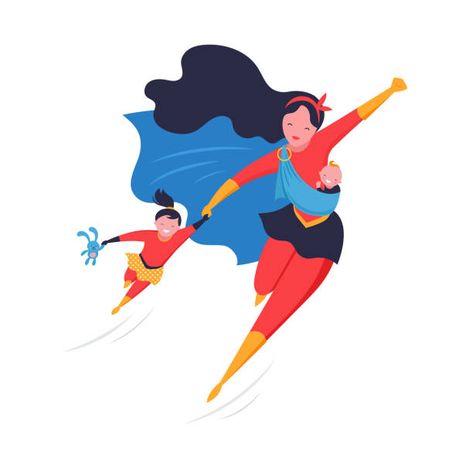 5,385 Working Mother Illustrations & Clip Art - iStock Mom Illustration, Mom Hero, Superhero Mom, Superhero Family, Superhero Cartoon, Hero Logo, Mothers Day Poster, Parenting Book, Working Mother