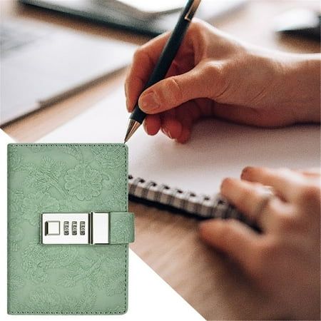 Notebook Notebook With Digital Combination Lock Premium Thickened Paper Eye Diary Is An Ideal Gift For Students Features: This notepad comes with a metal combination lock that provides excellent confidentiality, ensuring that your and inner thoughts are protected. Locked logs feature 0-9 three-digit passwords that allow hundreds of password combinations, so you don't have to worry about others seeing your . The secret diary of our lock is with the mind of protecting eyesight. Unbleached pages your eyes from damage, while 100g thickened writing paper ensures a premium writing experience and This creative book has a ribbon bookmark and a sturdy combination lock. It also comes in a sturdy and beautiful box that is the perfect gift for friends, family, loved ones, adults Size description: The Gift For Students, Inner Thoughts, Secret Diary, Creative Books, Combination Locks, Ribbon Bookmarks, Writing Paper, Student Gifts, Ideal Gift