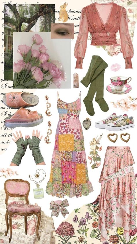 Cottage Core Outfit Aesthetic, Soft Cottagecore Outfits, Fairy Outfit Aesthetic, Fairy Aesthetic Clothes, Winx Wings, Fairy Aesthetic Outfit, Fairycore Aesthetic Outfits, Witch Aesthetic Outfit, Moodboards Aesthetic