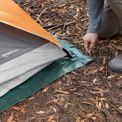 Must Have Camping Gear, Camping Gear Diy, Camping Rug, Camping Tarp, Camping Gear Survival, Camping With Toddlers, Camping In The Rain, Camping Shelters, Tent Tarp
