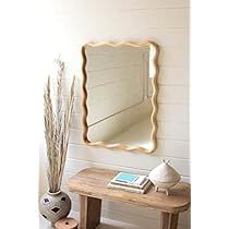 Squiggle Mirror, Hardwood Tile, Wood Wall Mirror, Wooden Mirror, Rectangle Mirror, Framed Mirror, Rectangular Mirror, Wood Mirror, Wall Mounted Mirror