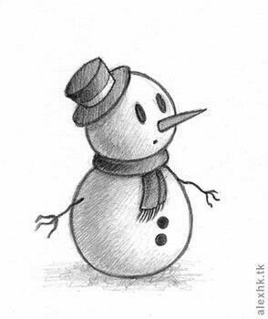 sceatch drawing is a snowman Christmas Sketches Pencil Easy, Christmas Sketches Doodles, Winter Drawings Easy Pencil, Merry Christmas Drawing Ideas Pencil, Christmas Drawings Pencil Sketches, Aesthetic Christmas Drawings, Christmas Sketches Pencil, Seasons Drawing, Reindeer Drawing