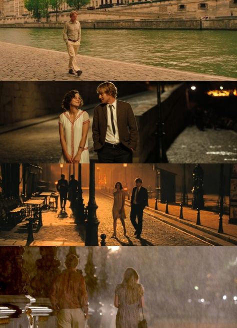 Famous Film Scenes, Romantic Movie Stills, Cinematic Scenes From Movies, Midnight In Paris Wallpaper, Film Scenes Cinematography, Cinematic Movie Scenes, Paris Cinematic, Watching Films Aesthetic, Paris Film Photography