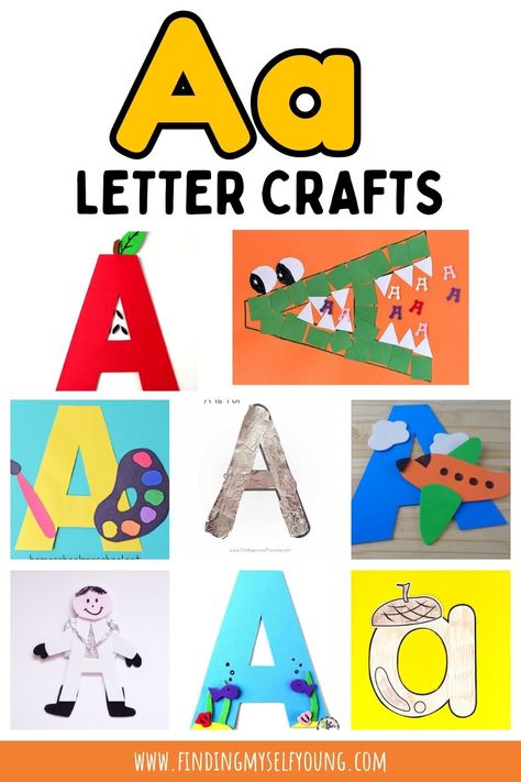 letter A crafts Alphabet A Activities For Preschool, Letter A Craft For Preschool, Letter A Crafts For Preschoolers Ideas, Letter A Games, Letter A Crafts For Kindergarten, A Is For Craft, Letter A Crafts For Toddlers, Letter A Activities For Toddlers, Letter A Crafts For Preschool