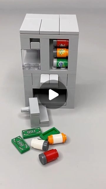 Lego Fridge Instructions, Lego Washing Machine, Lego Gumball Machine, Lego Cool Ideas, Easy Lego Creations Step By Step, Cool Lego Ideas To Build Easy, Lego Town Ideas, Things To Build With Legos, Lego Moc Ideas