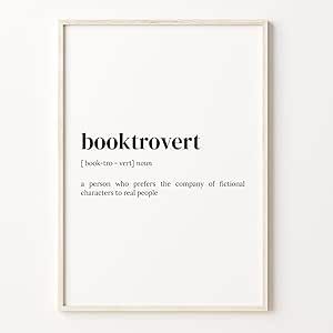 Booktrovert Definition Print, Dictionary Poster, Quote Wall Art, Book Lover Art, Booktrovert Quote, Gift For Booktrovert Wall Quotes, Book Lover Wall Art, Lover Wall Art, Quote Wall Art, Quote Wall, Wall Art Quotes, Kitchen Wall Art, Definition Prints, Book Lover