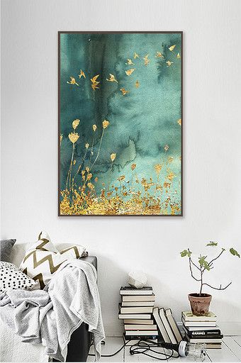 Nordic abstract golden rice seedlings golden flying gold foil abstract art deco painting#pikbest#decors-models Gold Foil Watercolor Painting, Golden Foil Painting, Acrylic Gold Painting Ideas, Gold Accent Painting, Gold Leaves Art, Golden Art Painting, Golden Leaf Painting, Gold Painting Canvas, Gold Foil Art Canvas