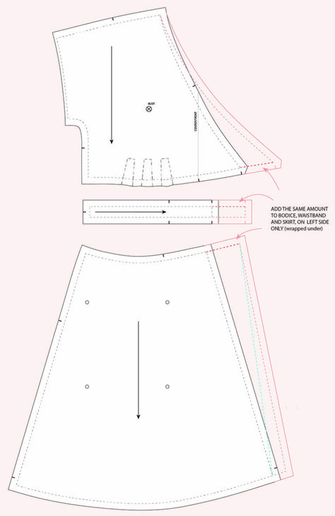 Fitting Adjustments for the Elodie Wrap Dress - Closet Core Patterns Couture, Wrap Dress Alterations, Wrap Dress Pattern Drafting, Wrap Dress Pattern Free Sewing, Wrap Around Dress Pattern, Wrap Dress Pattern Free, Elodie Wrap Dress, Kimono Dress Pattern, Diy Wrap Dress