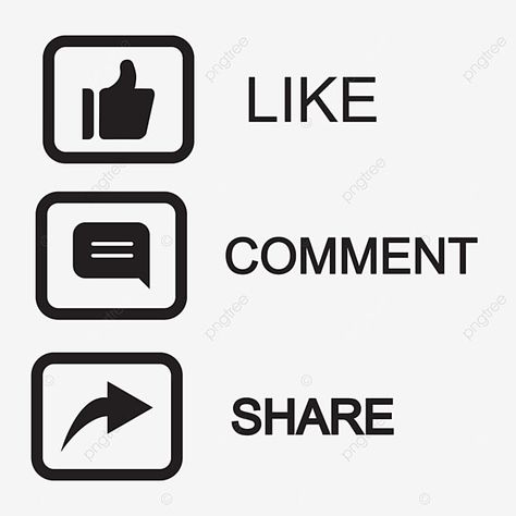 Like Comment Share Save Icon Instagram, Like Follow Share Icon, Like Follow Share Instagram, Overlay Icon, Button Clipart, Comment Button, Editing Overlays, Youtube Subscribe Button, Like Png