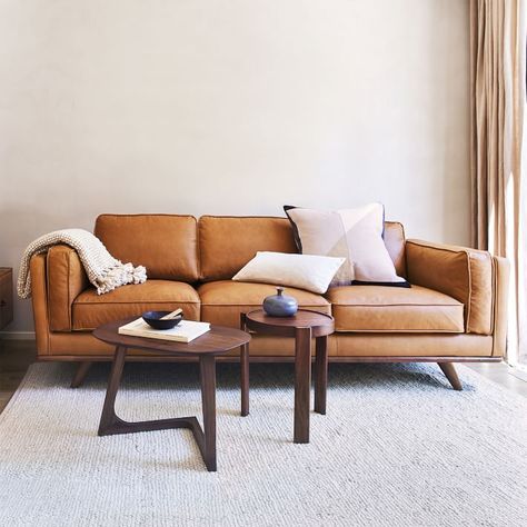 Soft leather sofa