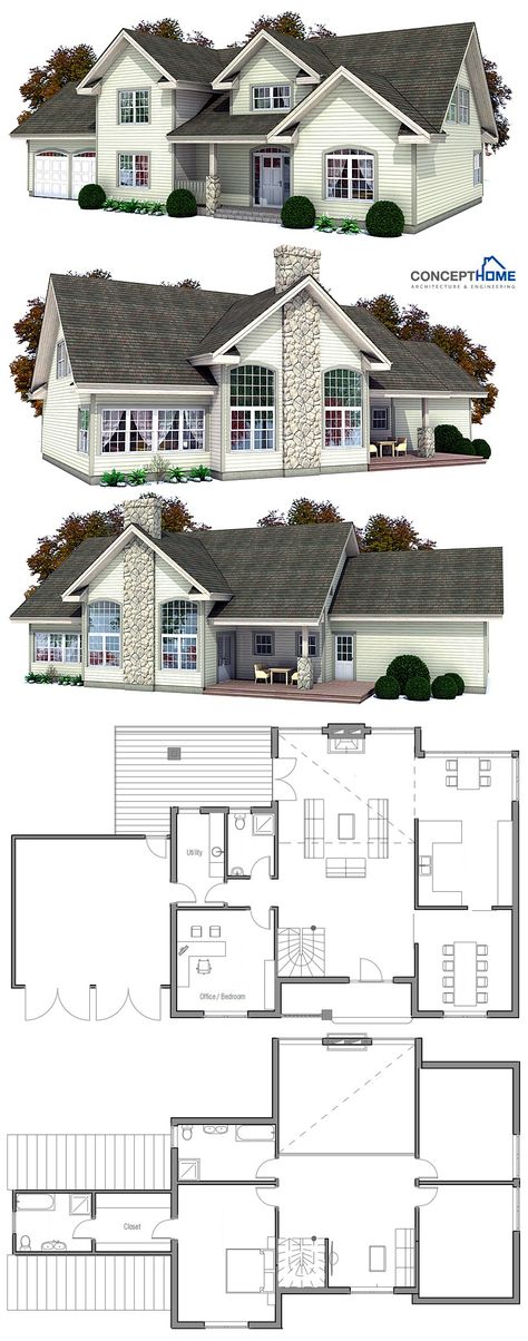 Classical Architecture, Home Plans, House Plans, Floor Plans #newhomeplans #homeplans #floorplans #architecture #adhouseplans #floorplans Classical House Design, Classic House Plans, Classical Architecture House, House Projects Architecture, American House Plans, Classical House, American Houses, Plans House, Casas The Sims 4
