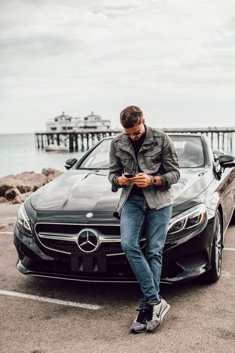 Men's Business Outfits, Men Cars Photography, Car Photoshoot, F Men, Car Poses, Mens Photoshoot Poses, Male Models Poses, Instagram Men, Portrait Photography Men