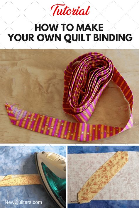 Fabric Binding Techniques, How To Make Quilt Binding Simple, Amigurumi Patterns, Patchwork, Diy Quilt Binding, Width Of Quilt Binding, How To Make Bias Binding Simple, Learn How To Quilt, Quilt Binding Size