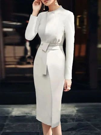 Elegant Style - Shop Affordable Designer Elegant Style for Women online | StyleWe How To Have Style, Crew Neck Dress, Types Of Coats, Bodycon Dress Online, Elegant Midi Dresses, Dresses Formal Elegant, Long Sleeve Dress Formal, Long Sleeve Casual Dress, Classy Work Outfits