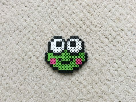 Perler beads frog Cute Frog Perler Bead, Kerropi Perler Beads, Perler Beads Frogs, Frog Hama Beads, Frog Bead Pattern, Perler Frog, Frog Perler Bead Pattern, Frog Perler Beads, Perler Beads Designs Pattern