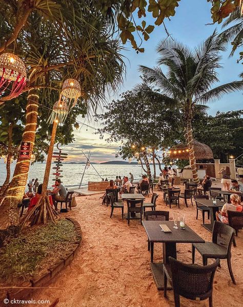 7 Best Beachside Bars in Ao Nang, Krabi - CK Travels Krabi Island Thailand, Taboga Island, Sky Garden London, Ao Nang Thailand, Krabi Beach, Krabi Island, Things To Do In Panama, Krabi Town, Ao Nang Beach