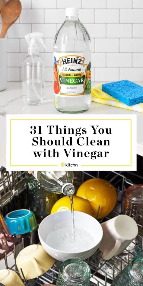 The Best Cleaning Hacks, Diy Cleaning Products Vinegar, Cleaning Hacks With Vinegar, White Vinegar Cleaning Solution, Vinegar Uses For Cleaning, Cleaning Vinegar Recipe, How To Clean With Vinegar, Cleaning Vinegar Uses, Natural Cleaning Hacks