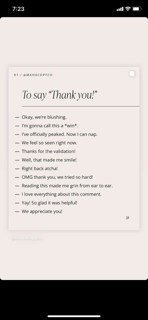 Thank You On Instagram Comments, Sweet Bio Ideas, Doodle Captions For Instagram, Other Ways To Say Thank You On Instagram, Gorgeous Comments For Instagram, What To Reply To A Compliment, Reply On Instagram Comments, Different Ways To Say Thank You On Instagram Comments, Instagram Thank You Replies