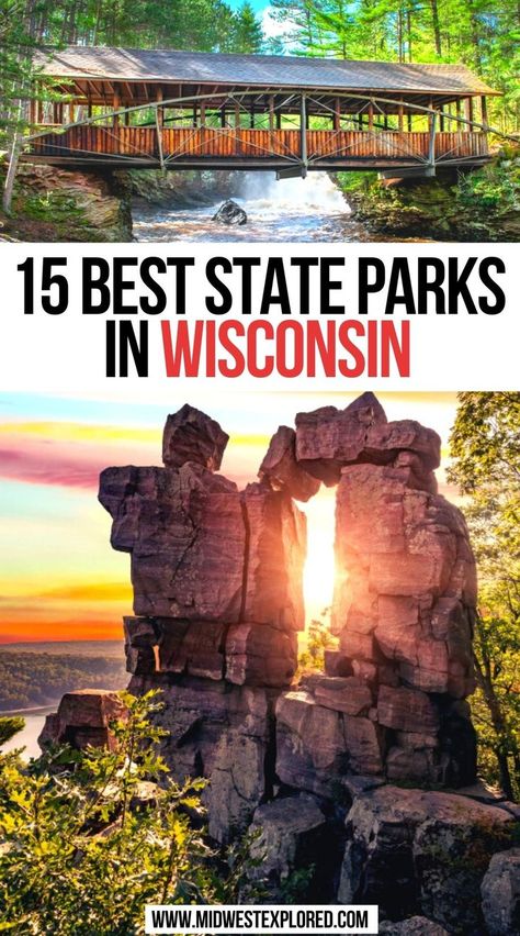 15 Best State Parks In Wisconsin Western Wisconsin Day Trips, Wisconsin Things To Do, Only In Your State Wisconsin, Wisconsin Travel Summer, Wisconsin Aesthetic, Camping In Wisconsin, Wisconsin Poster, Wisconsin Hiking, Hiking Wisconsin