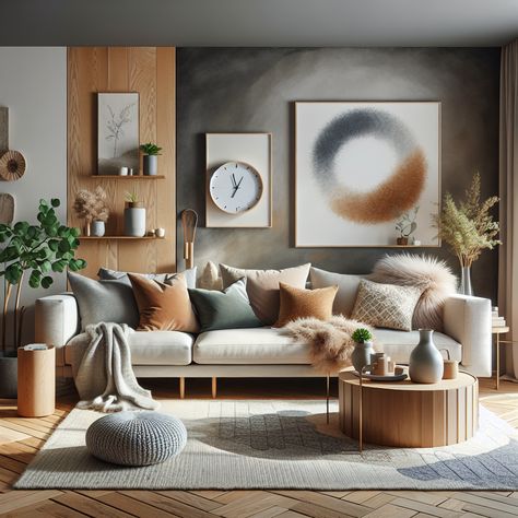 "Scandinavian Serenity: Timeless Decor Tips for a Cozy, Stylish Living Room" Neutral With Pop Of Color Living Room, Neutral Living Room With Pop Of Color, Scandinavian Living Room Decor, Cozy Textiles, Living Room Inspiration Board, Scandinavian Decor Living Room, Scandinavian Living Room, Small Space Living Room, Timeless Decor