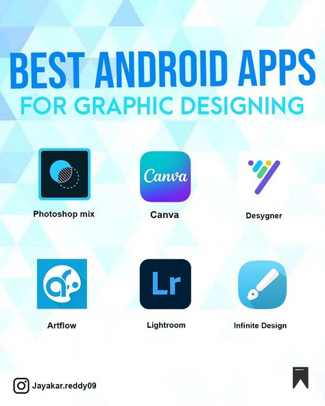 Android Apps for Designing graphicdesignersda Creative Apps For Android, Graphic Design Apps Android, Logo Design Apps Free, Apps For Graphic Designers, Graphic Design Apps Free, Graphic Design Freelance Tips, Graphic Design Apps, Best Editing App, Best Logo Maker