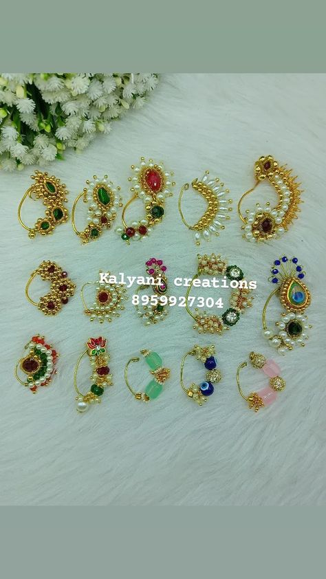 Handmade bridal nath Customize by an order For order WhatsApp - 8959927304 Delivery time :- 10-15 days Moti Nath Design, Baby Murugan, Baby Murugan Paintings, Nath Designs, Nath Design, Nath Bridal, Bridal Nath, Mughal Jewelry, Maharashtrian Jewellery