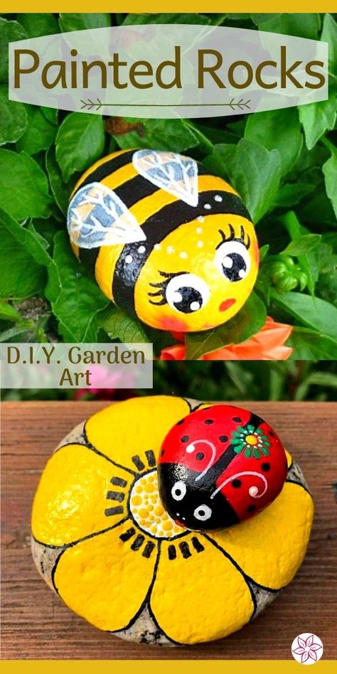 Garden Container, Funny Rocks, Painted Garden Rocks, Abstract Painting Diy, Funny Rock, Diy Rock Art, Stones Garden, Garden Rock Art, Painted Rock Animals