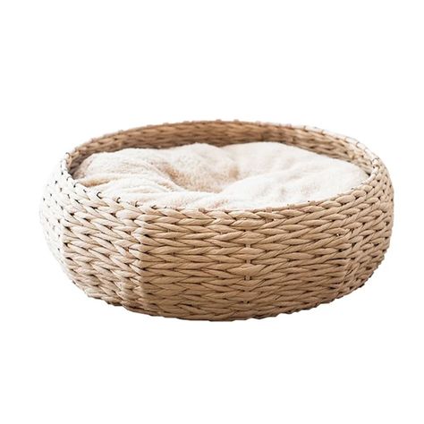 Wicker Pet Bed, Neutral Cat Toys, Cat Essentials Aesthetic, Cute Stuff For Cats, Cat Accessories Aesthetic, Cat Accessories Products, Aesthetic Cat Accessories, Aesthetic Cat Bed, Basket Cat Bed