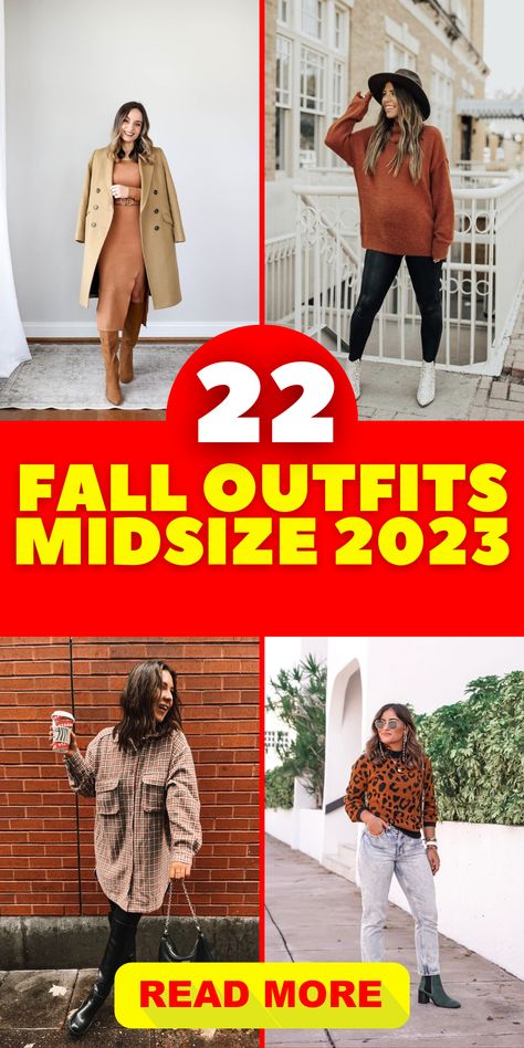 Comfy Casual and Chic: Midsize Women’s Early Fall Outfit Ideas 2023 plus size historical fashion plus size outfits inspiration big and tall clothing eloquii clothes plus two piece sets plus size wedding guest pant suits hippy clothes plus size stores that have plus sizes women shein curve plus #plussize #Comfy #Casual #Chic #Midsize #Womens #Early #Fall #Outfit #Ideas Fall Looks Midsize, Autumn Everyday Outfit, Fall Outfits 2023 Thrift, Fall 2023 Comfy Outfits, Fall 2023 Mom Style, Fall 2023 Fashion Trends Midsize, Fall Outfits For Size 10 Women, Fall 2023 Trendy Outfits, Autumn Outfits 40 Plus