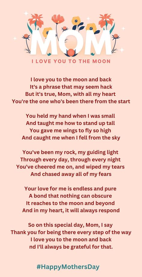 50 Mothers Day Love Poems 2023 (Emotional) Poems For Your Mom, Short Mothers Day Poems, Mothers Day Funny Quotes, Mothers Day Wishes Images, Mother's Day Craft Ideas, Happy Mothers Day Poem, Happy Mothers Day Images, 2023 Images, Happy Mothers Day Wishes