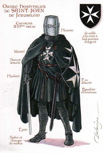 Knights Hospitaller, 13th century | Thank you Veronique! Sov… | Flickr Knight Orders, Knights Hospitaller, Crusader Knight, Historical Warriors, Flag Wallpaper, Military Orders, Historical Armor, Armadura Medieval, Knight Art