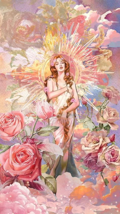 #aphrodite #thelover #lovergirl #goddessoflove #goddessofloveandbeauty #loveaesthetic #softgirlaesthetic #softgirl #divinefeminine Aphrodite Art, Aphrodite Aesthetic, Aphrodite Goddess, Beauty Of The World, Floral Collage, Latest Series, Energy Art, Collage Artwork, Goddess Of Love