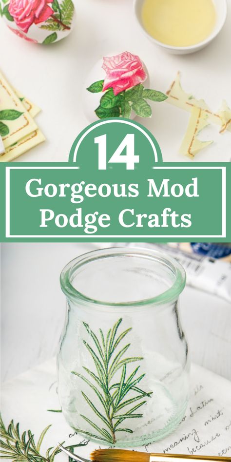 Uses For Modge Podge, Upcycling, Photo Decopage Ideas, Mod Podge With Napkins Mason Jars, How To Make Your Own Modge Podge, Napkin Modge Podge Ideas, Mid Podge Crafts, Mod Podge Frame, Homemade Modge Podge Recipe