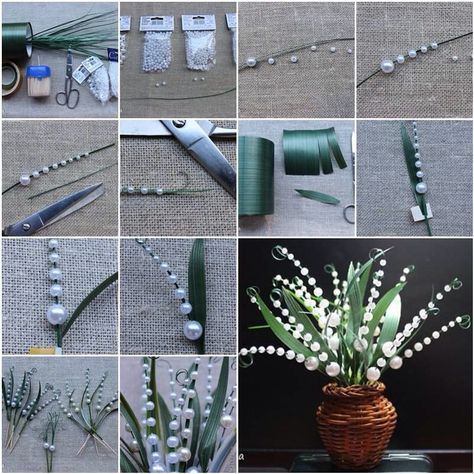 Diy Lily Of The Valley Mesh Flowers, Diy Para A Casa, Pictures Of Flowers, Diy Flores, Pinterest Crafts, Pinterest Diy Crafts, Diy Casa, Diy And Crafts Sewing, Pinterest Diy