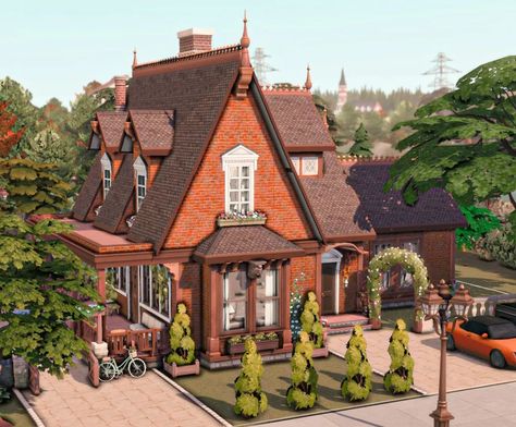 New Jersey House, Sims Houses, Sims 4 House Building, Sims 4 House Plans, Sims 4 House Design, Sims Building, Sims Games, Sims House Design, Sims 4 Build