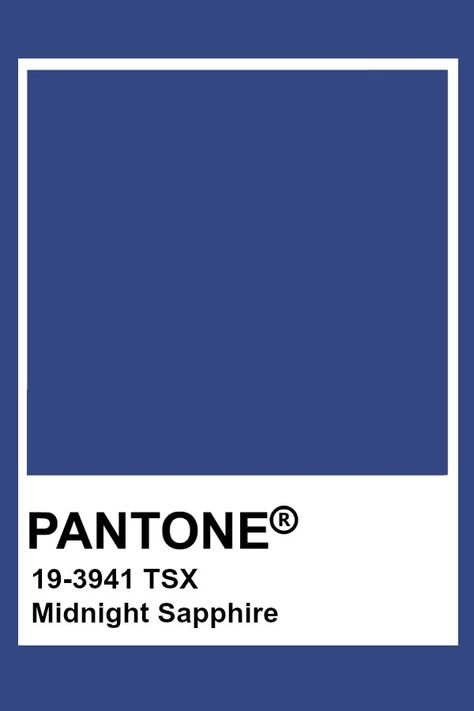 Pantone Midnight Sapphire #pantone #color #blue Sapphire Blue Palette, Saphire Blue Colour, Midnight Blue Pantone, Sapphire Blue Color Palette, Blue Colour Pantone, Indigo Pantone, Blue Colour Swatch, Blue Pantone Palette, Pantone Blue Shades