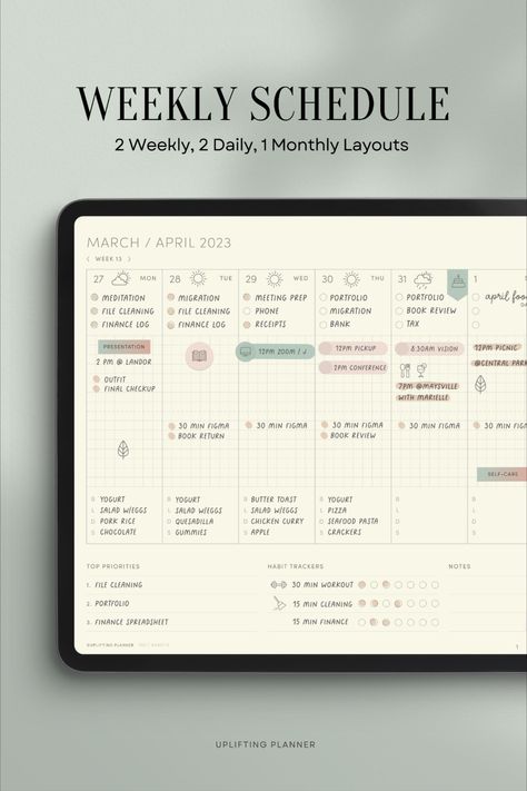 Weekly Schedule Hourly Templates, Essential Digital Planner, Simple Goodnotes ipad Planner Bujo G... weeklymealplanner #printableplannershop #dailyschedule. Study Planner Printable Free, Free Weekly Planner Templates, Planner Weekly Layout, Retirement Planner, Planner Online, Digital Planner For Goodnotes, 2024 Travel, Study Planner Printable, Weekly Planner Free