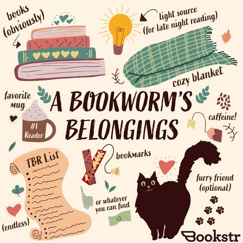 Bookworms actually do need a lot of things other than books, but books are obviously the most important belonging 😊 [🎨Original art by Kendall Stites] [🖋️Article by Abigail Caswell] Book Review Journal, Birthday Wishes Greetings, Bookstagram Inspiration, Book Baskets, Nerd Problems, Book Safe, Book Annotation, Book Wallpaper, Types Of Books