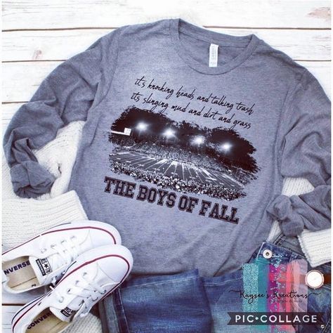 Fall Long Sleeve Shirts, Football Fan Shirts, Football Shirt Designs, Jr High, Fall Football, Sporty Spice, Football Mom Shirts, College Shirts, Sport Shirts