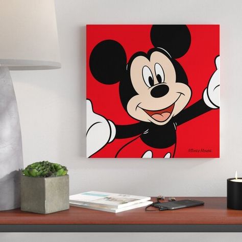 Mickey Mouse Paintings, Painting Mickey Mouse, Mickey Mouse Painting, Painting For Gift, Mickey Mouse Drawings, Disney Canvas Art, Disney Canvas, Disney Paintings, Mickey Mouse Art