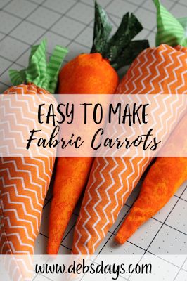 Stuffed Carrot Pattern, Making Carrots Craft, Carrot Pattern Fabric, Carrot Craft Ideas, Carrot Decorations For Easter, Sewing Patterns Home Decor, Diy Fabric Carrots For Easter, Diy Carrots Decor, Carrot Diy Crafts