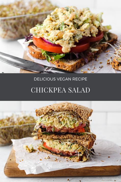 Vegan Chickpea Salad Protein Vegetarian Meals, High Protein Vegetarian Meals, Protein Vegan Recipes, Vegan Chickpea Salad, High Protein Vegetarian, Protein Vegetarian, Revenge Body, High Protein Vegan Recipes, Vegan Chickpea