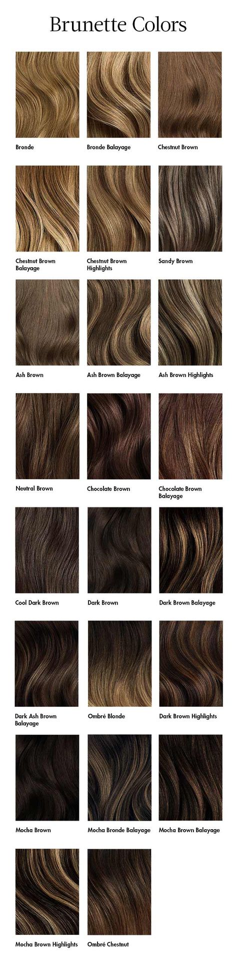 Coloring For Dark Brown Hair, Different Hair Shades Of Brown, Brunette Hair Color Palette, Different Shades Of Brown Highlights, Brown Shades Color Hair, Adding Depth To Brown Hair, Highlight Shades For Brown Hair, Different Types Of Brown Hair Color, Hershey Chocolate Hair Color