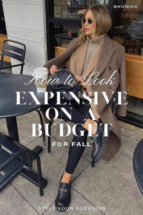 Discover how to dress expensive on a budget this fall with our women’s fashion guide to looking expensive this fall for cheap, plus 20+ chic fall outfits for 2024. From cozy classy outfits, to rainy day outfits, to chic fall style, we have everything you need to look classy and put together for fall. fall fits, fall outfits 2024, quiet luxury fall outfits, old money fall aesthetic, fall style on a budget Classy Chic Fall Outfits, Italian Fall Style Women, Old Money Fall Aesthetic, Dress Expensive On A Budget, Fall Outfits Old Money, Fall Paris Outfits, Fall Parisian Style, Fall Old Money, Fall Outfits Chic