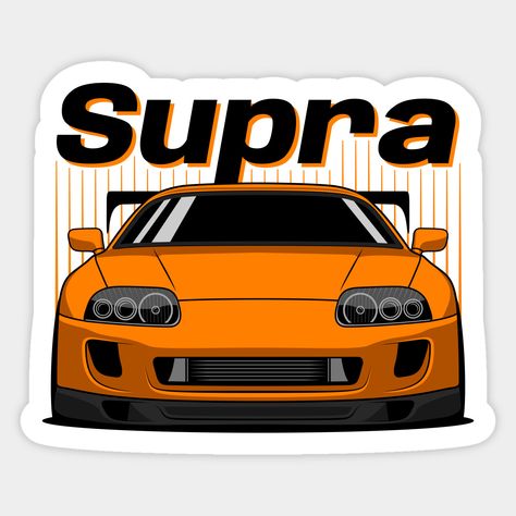 Supra Sticker, Toyota Supra Mk4, Sports Car Wallpaper, Car Wallpaper, Apple Watch Faces, Car Sketch, Car Colors, Car Drawings, S Car