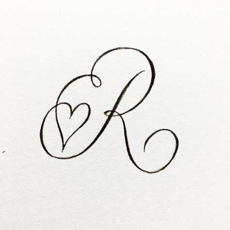 A Love-ly capital R. R for Regal, Royal, Rambunctious etc etc Tag a lovely friend whose name begins with R 👍 Written with a Tombow… | Instagram R In Cursive Fonts, R Cursive Tattoo, R Cursive Letter, Letter R With Heart, Love Letters Ideas Design, Love Letters Aesthetic Drawing, R Fonts Design Letters, Caligraphy R, Cursive R Tattoo